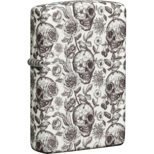 Skulls & Roses Glow in the Dark Zippo Lighter