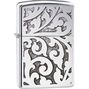 Filigree High Polish Chrome Zippo Lighter