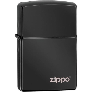 Classic High Polish Black with Zippo Logo Zippo Lighter