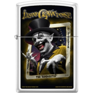 ICP Ringmaster - White Matte Zippo Lighter