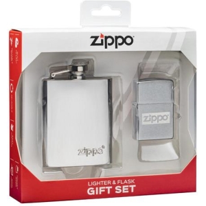 Zippo Flask & Lighter Gift Set