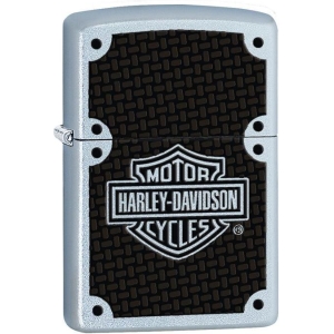 Harley-Davidson Satin Chrome Zippo Lighter - 24025