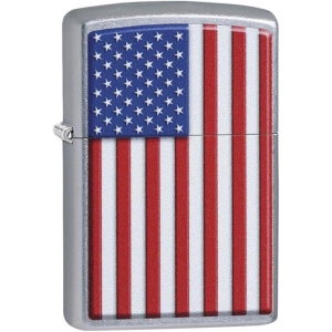 Patriotic U.S. Flag Street Chrome Zippo Lighter