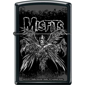 Misfits Zippo Lighter - Descending Angel - Black Matte