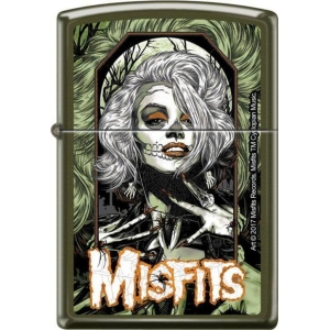 Misfits Zippo Lighter - Original Misfit - Green Matte