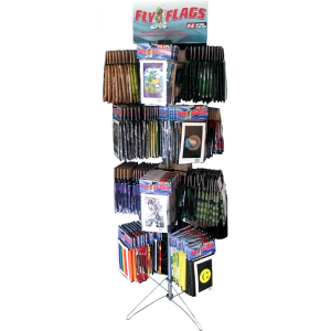 Fly Flag Floor Display - 4 tier - 192 Flags - Free w/ Purchase