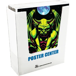 36 Piece Halloween Themed Shrink Wrap Poster Bin - Cardboard