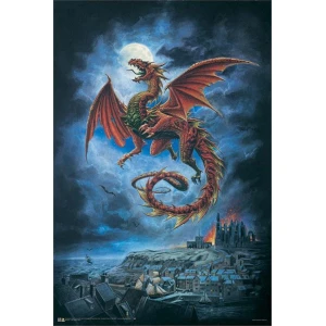 The Whitby Wyrm Alchemy Fantasy Poster - 24" x 36"