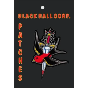 Bird on Dagger Embroidered Patch