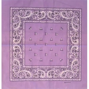 Lavender Bandana 21" x 21" - Cotton
