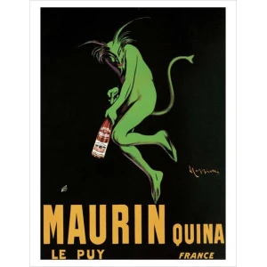 Maurin Quina, 1920 by Leonetto Cappiello Wine Art Mini Poster - 11" x 14"