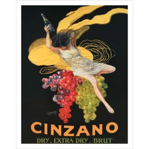 Cinzano Vermouth by Leonetto Cappiello 1920 Advertising Mini Poster - 11" x 14"