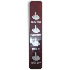 Soapstone Incense Ashcatcher - Red Middle Finger