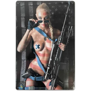 American Guns Tin Sign - 20x30cm - 7.87" x 11.81"