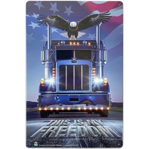 This is My Freedom Truck Tin Sign - 20x30cm - 7.87" x 11.81"