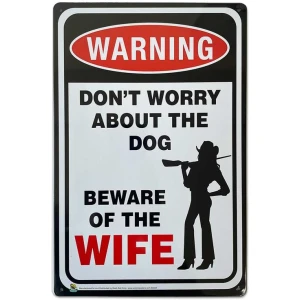 Beware of Wife Tin Sign - 20x30cm - 7.87" x 11.81"