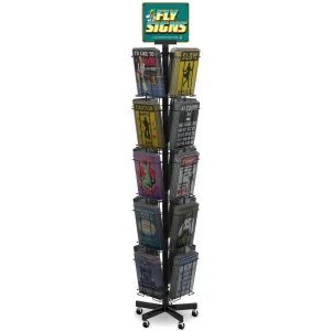 Tin "Fly Signs" Display - 120 Signs