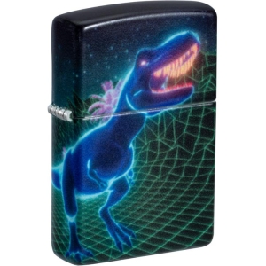 Cyber Dino Design Glow in the Dark Zippo Lighter