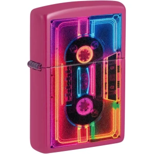 Neon Cassette Design Zippo Lighter