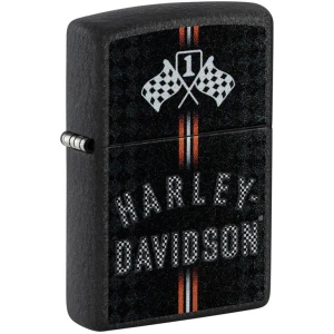 Harley-Davidson Black Crackle Design Zippo Lighter