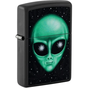 Alien Leaf Blacklight Design Zippo Lighter