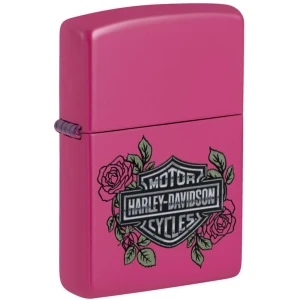 Harley-Davidson Roses Pink Frequency Zippo Lighter