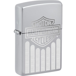 Harley-Davidson High Polished Chrome Luster Design Zippo Lighter