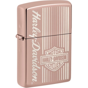 Harley-Davidson High Polish Rose Gold Zippo Lighter