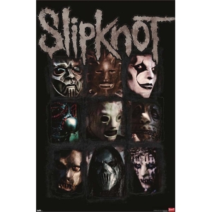 Slipknot Masks 08 Poster - 22.375" x 34"