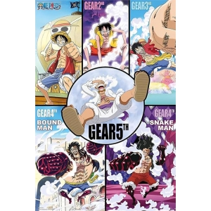 One Piece - Gears History Anime Poster 24" x 36"