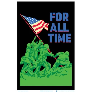 For All Time Iwo Jima Blacklight Poster - 23" x 35"