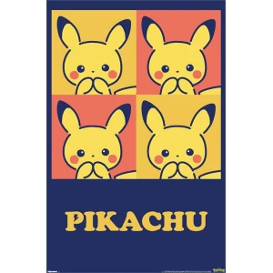 Pokemon Pikachu Cutie Collection - Squares Anime Poster - 22.375" x 34"