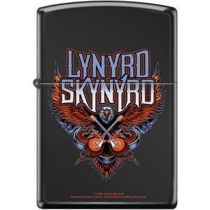 Lynyrd Skynyrd High Polish Black Print - Black Ball Exclusive Zippo Lighter
