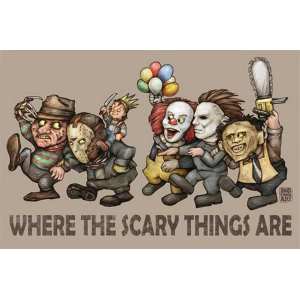 Where the Scary Things Are by: Big Chris Poster - 24" x 36"