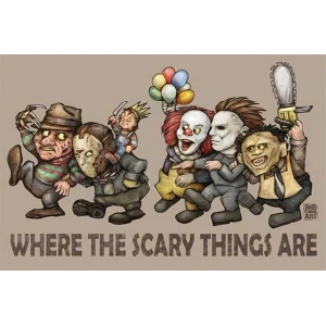 Where the Scary Things Are by: Big Chris Poster - 24" x 36"