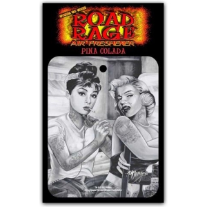 Marilyn & Audrey Tattoo by James Danger Harvey Road Rage® Air Freshener - Pina Colada Fragrance