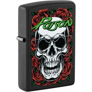 Poison Black Matte Zippo Lighter