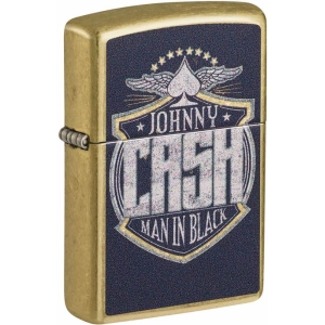 Johnny Cash Man in Black Street Brass Zippo Lighter