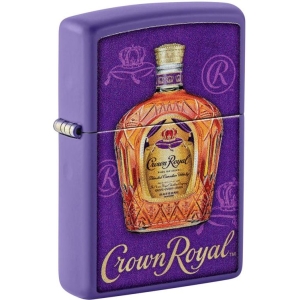 Crown Royal Deluxe Purple Matte Zippo Lighter