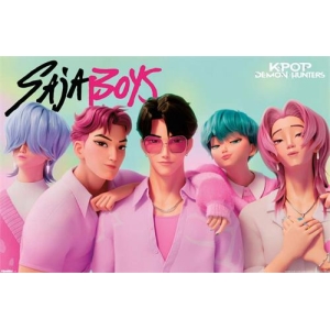 Netflix KPop Demon Hunters (2025) - Saja Boys Poster - 34" x 22.375"