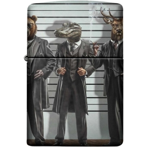Unusual Suspects by Daveed Benito - Wrapped 540 Print Zippo Lighter - Black Ball Exclusive