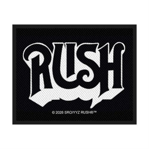 Rush Logo  4" x 2.75"  Printed Woven Patch