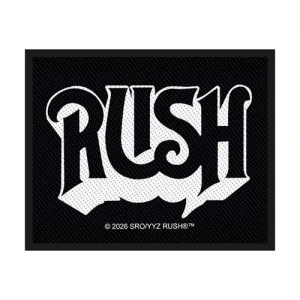 Rush Logo  4" x 2.75"  Printed Woven Patch