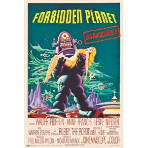 Forbidden Planet Retro Movie Poster - 24" x 36"