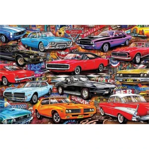 Classic Car Collection by Michael Fishel Poster - 36" x 24"