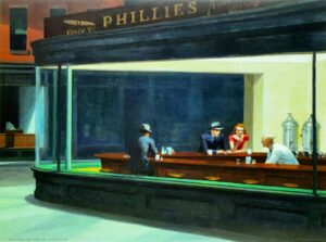 Edward Hopper - Night Hawks Mini Poster