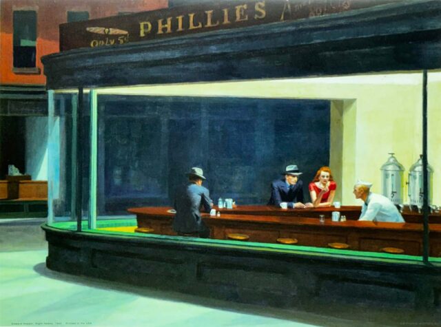Edward Hopper - Night Hawks Mini Poster