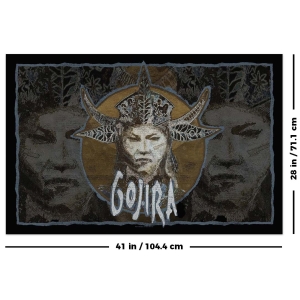 Gojira Fortitude Fabric Poster with dimensions