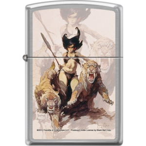 Frazetta Huntress Zippo Image