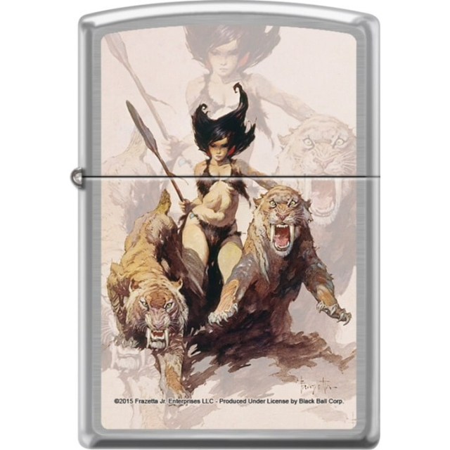 Frazetta Huntress Zippo Image